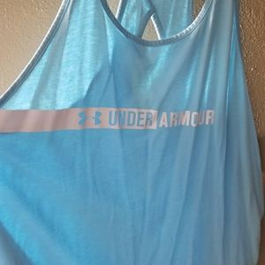 Baby blue under armour tank